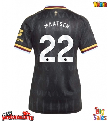Aston Villa Ian Maatsen #22 Replica Away Stadium Shirt for Women 2026-27 Short Sleeve